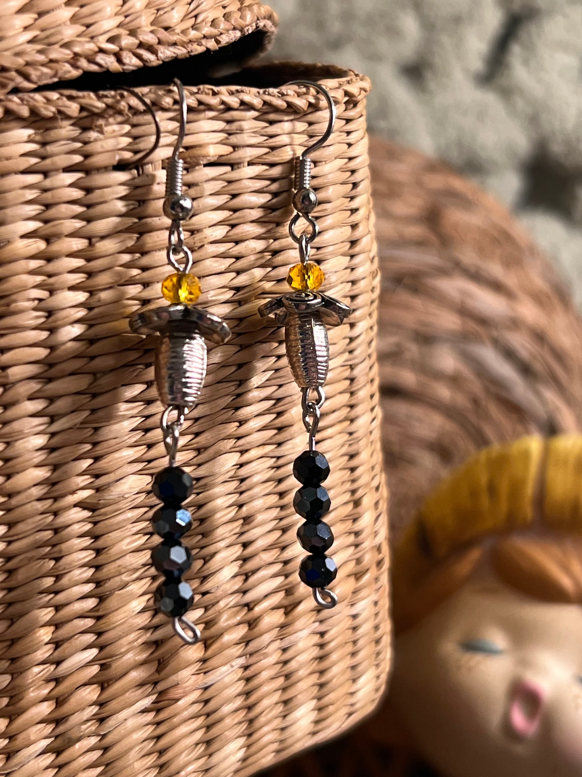 Mini Mushroom Earrings