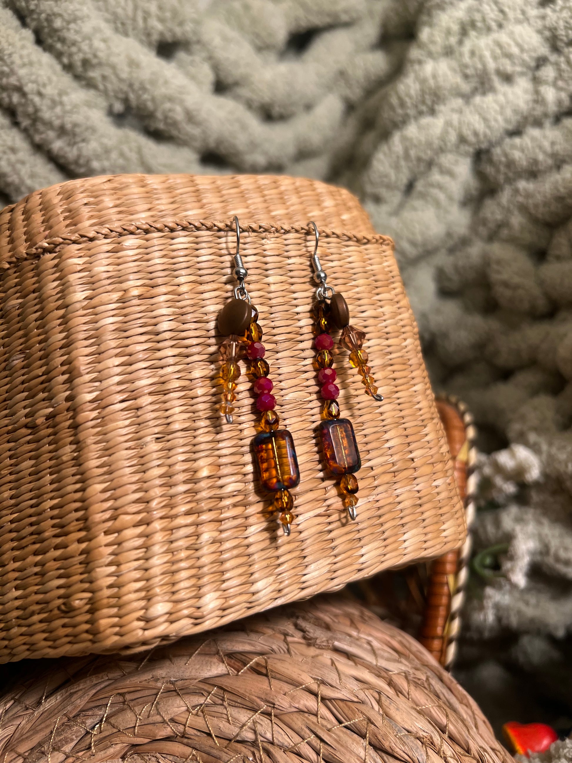 Baked Bean Earrings