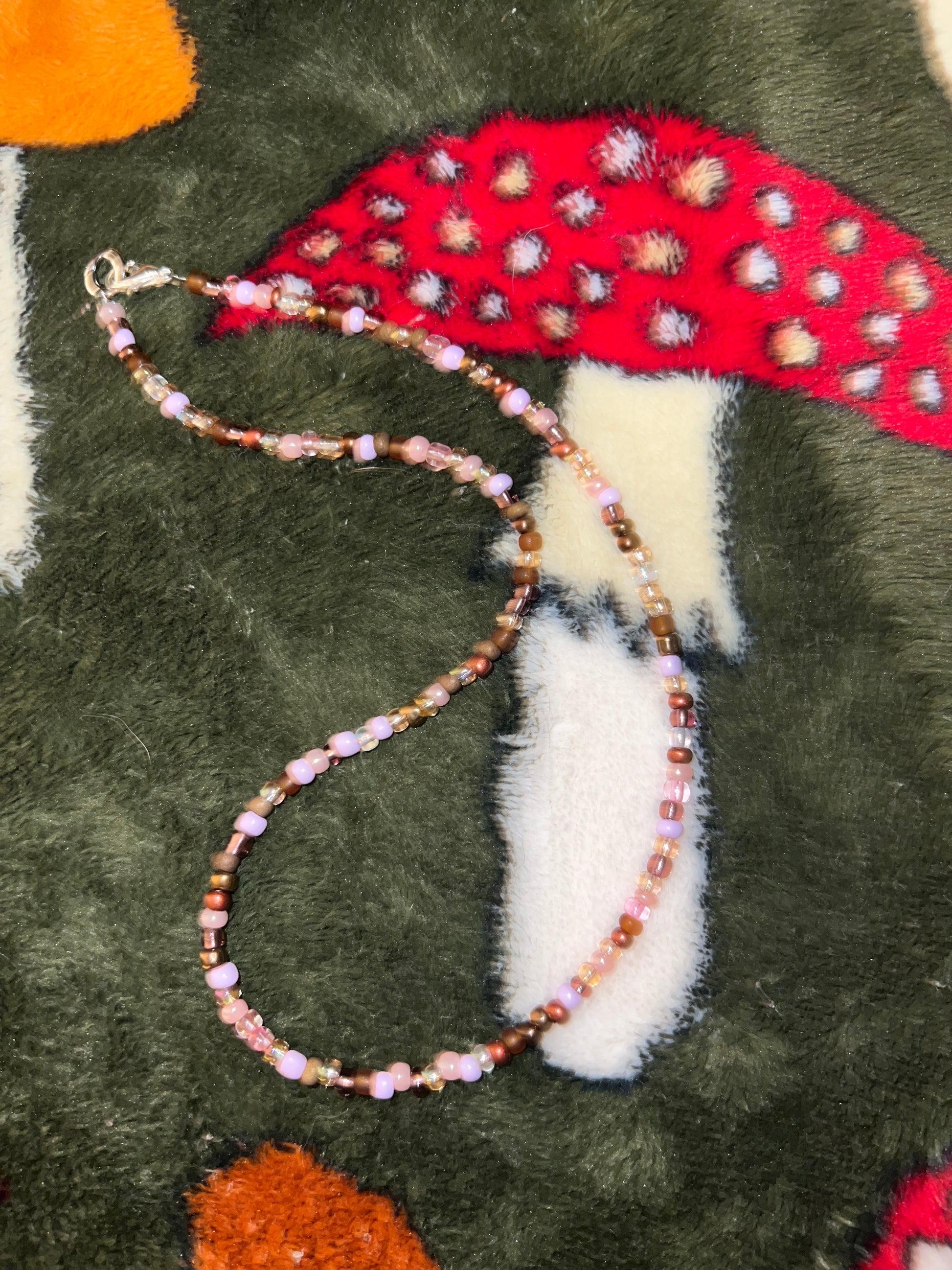 Cocoa Rose Mixed Beaded Necklace