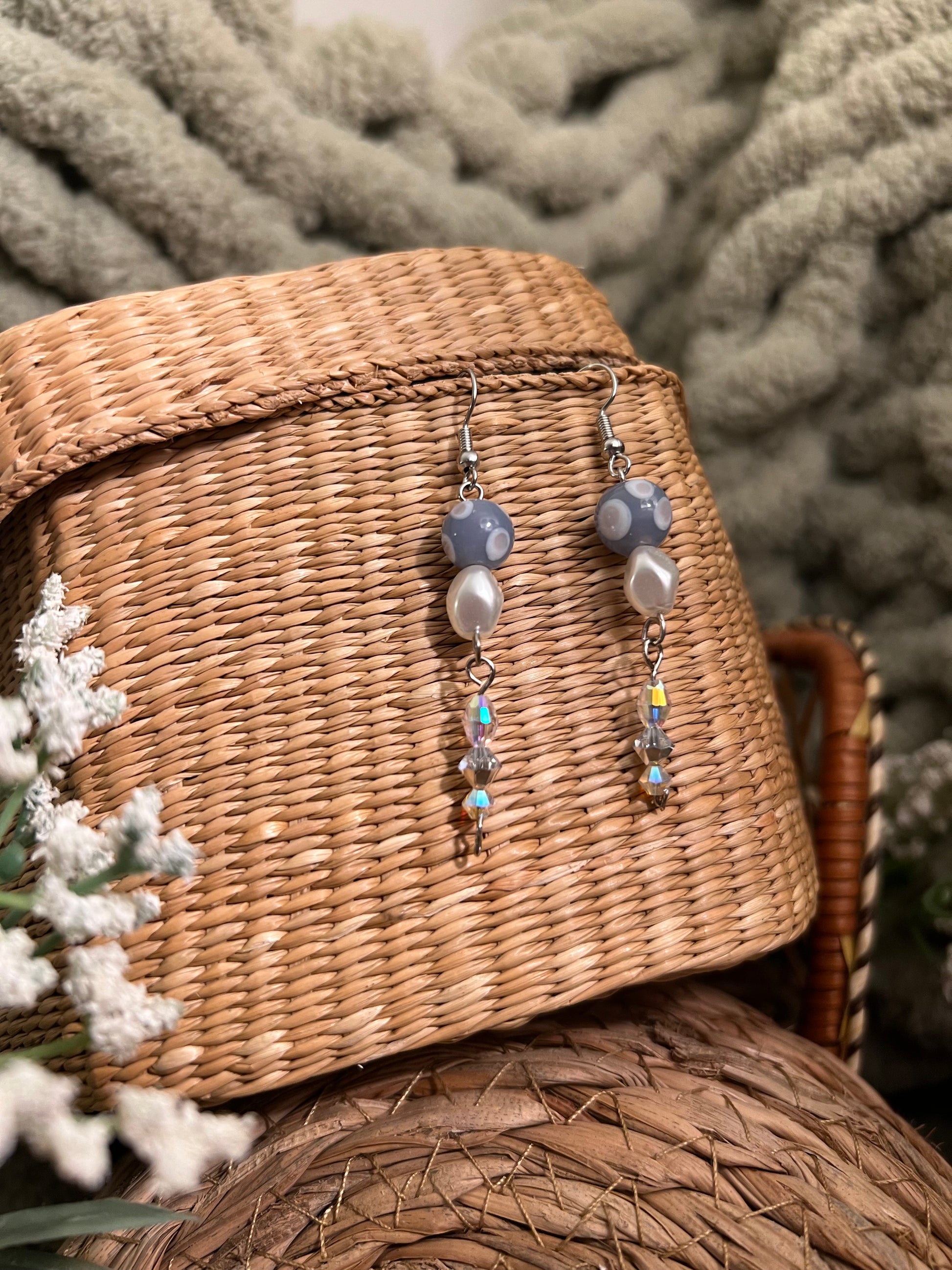 Bluebell Mushroom Earrings