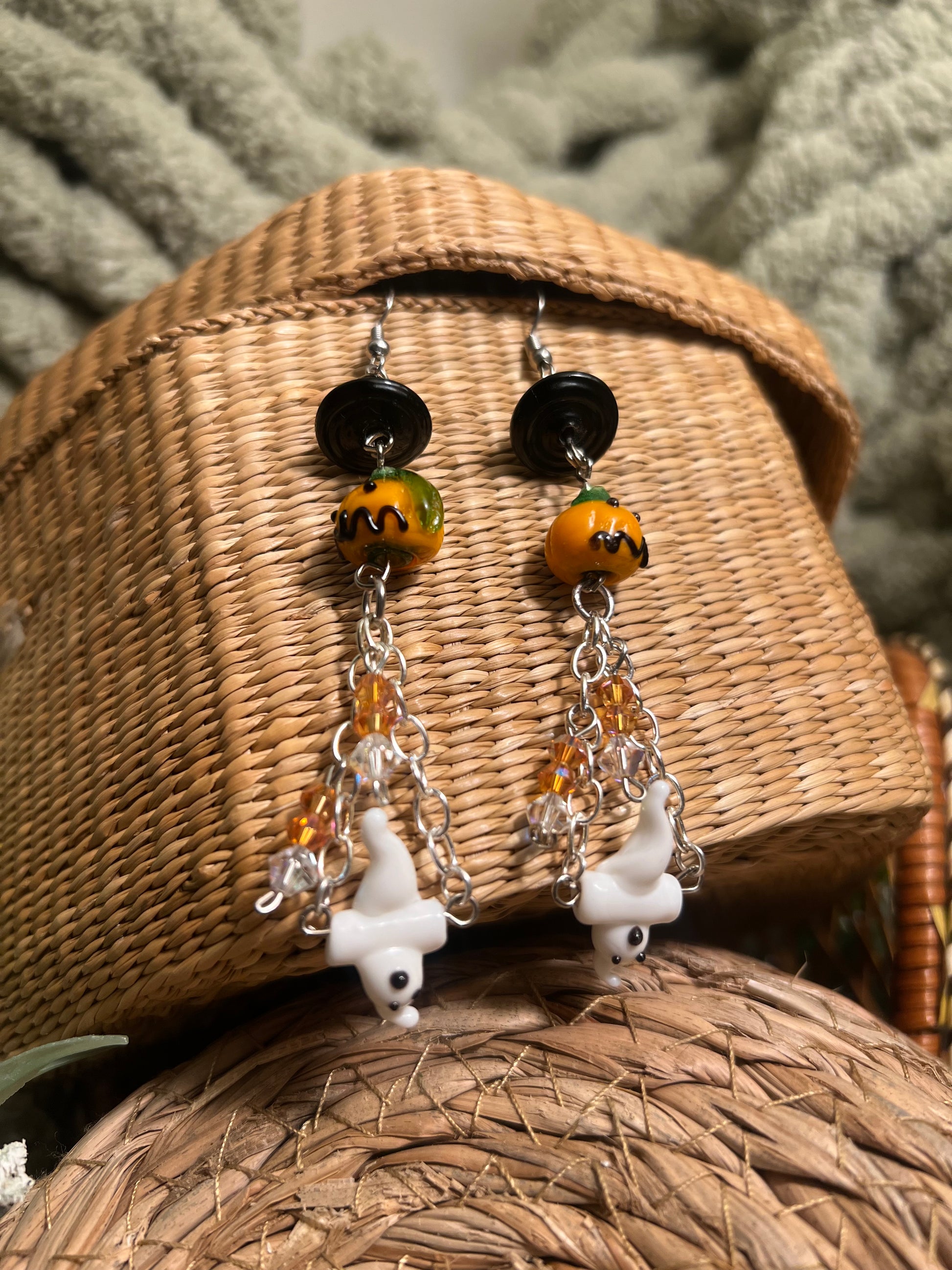 Dangling Ghost Earrings
